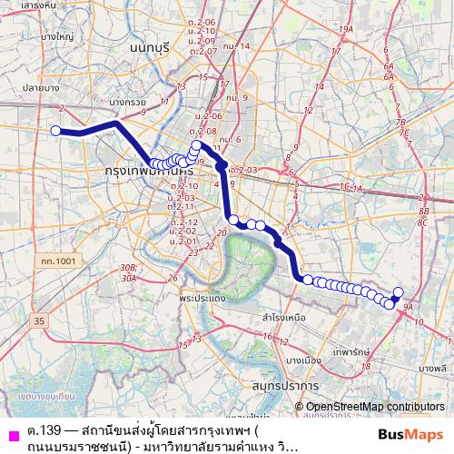 ต.139 bus Line Map