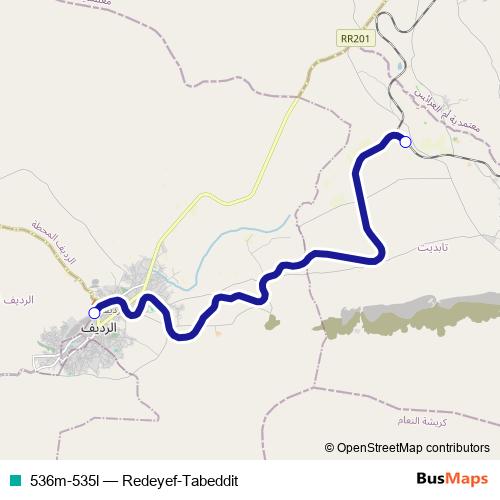 536m-535l rail Line Map
