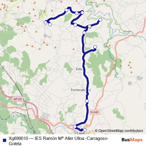 Xg699010 bus Line Map