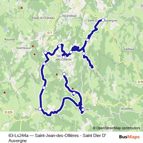 63-Ls244a bus Line Map