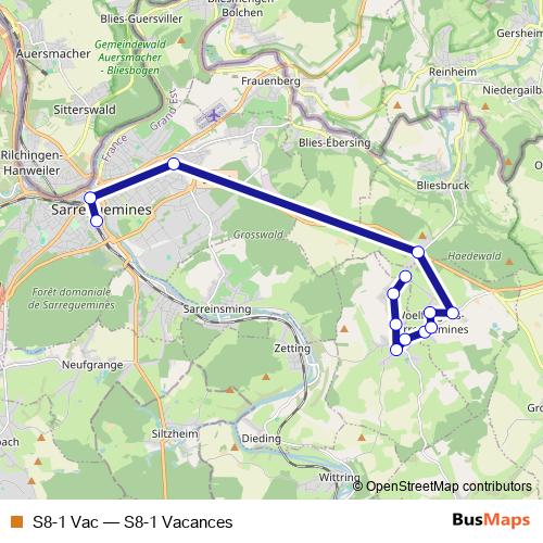 S8-1 Vac bus Line Map