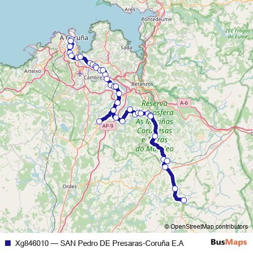 Xg846010 bus Line Map