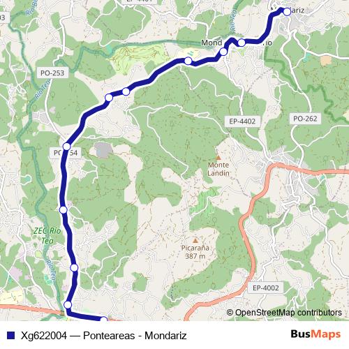 Xg622004 bus Line Map