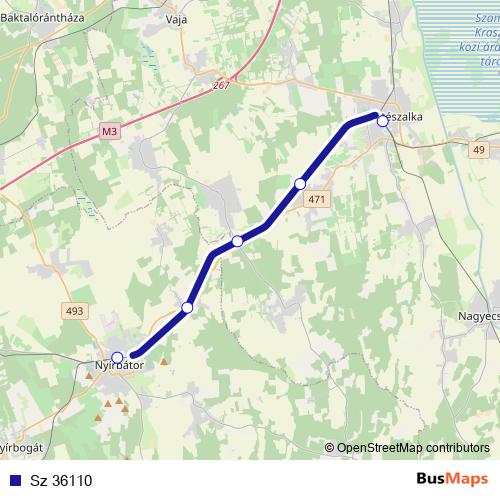 Sz 36110 rail Line Map