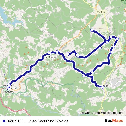 Xg872022 bus Line Map