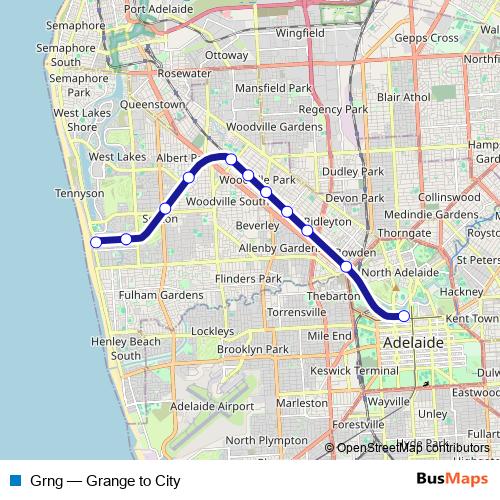 Grng rail Line Map