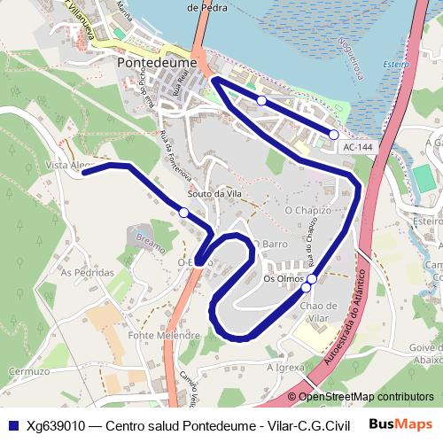 Xg639010 bus Line Map