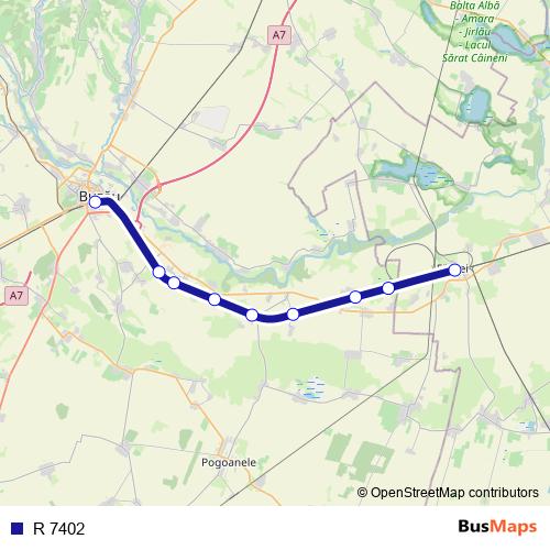 R 7402 rail Line Map