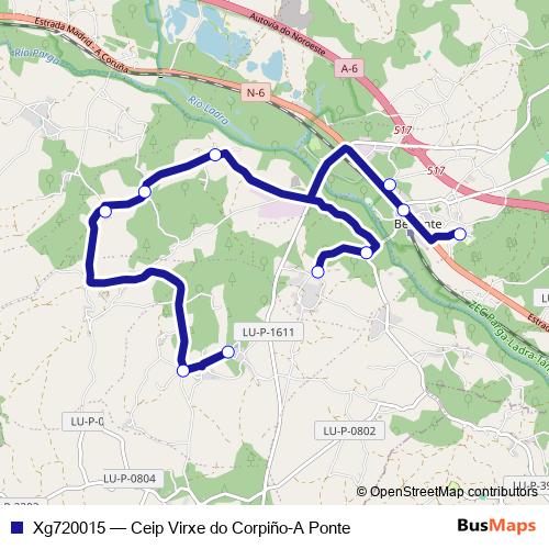 Xg720015 bus Line Map