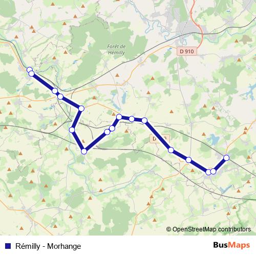 Rémilly - Morhange bus Line Map