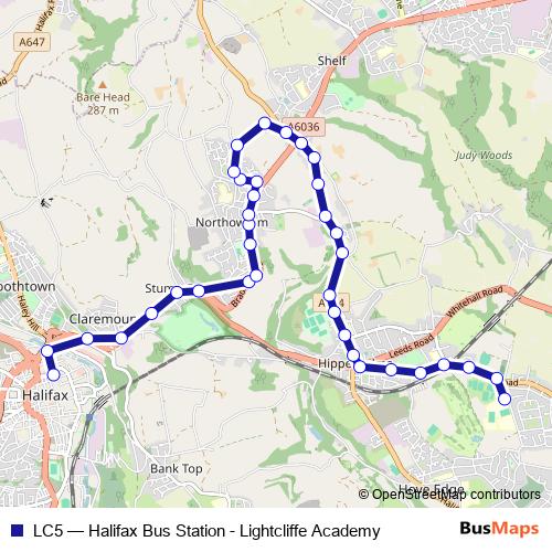 LC5 bus Line Map