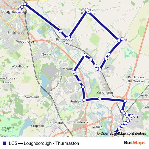 LC5 bus Line Map