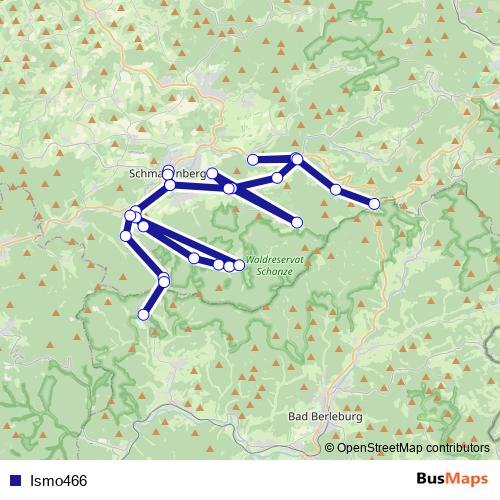Ismo466 bus Line Map