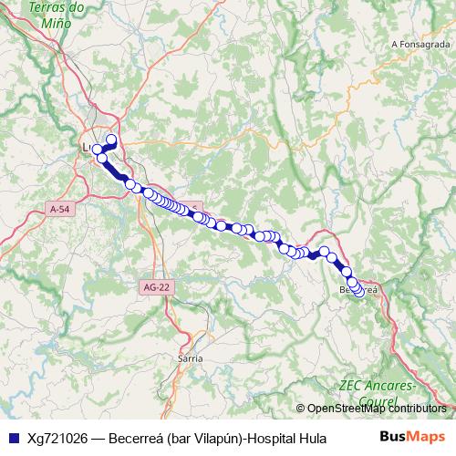 Xg721026 bus Line Map