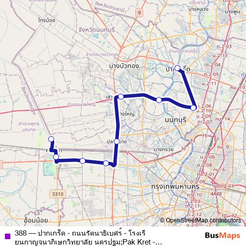 388 bus Line Map