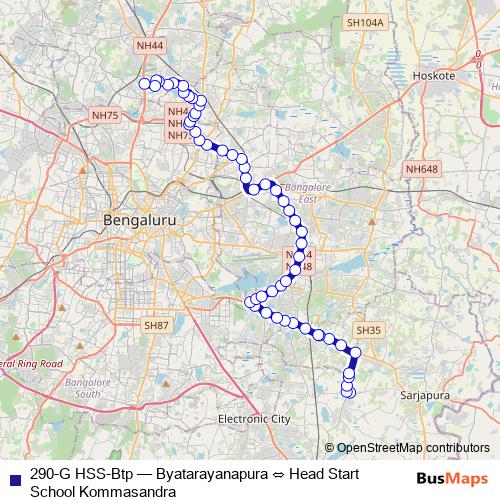 290-G HSS-Btp bus Line Map