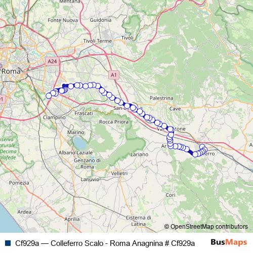 Cf929a bus Line Map