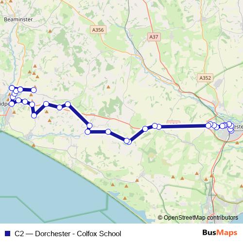 C2 bus Line Map