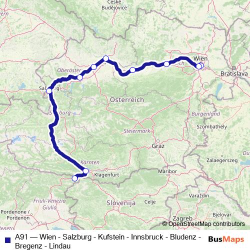 A91 rail Line Map