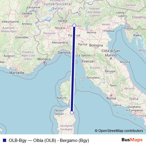 OLB-Bgy air Line Map