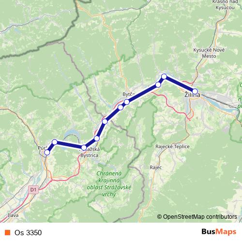 Os 3350 rail Line Map