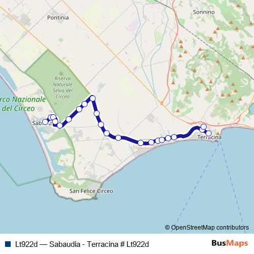 Lt922d bus Line Map