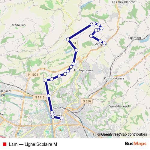 Lsm bus Line Map