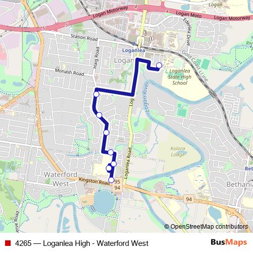 4265 bus Line Map