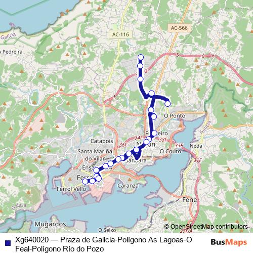 Xg640020 bus Line Map