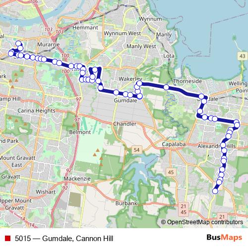 5015 bus Line Map