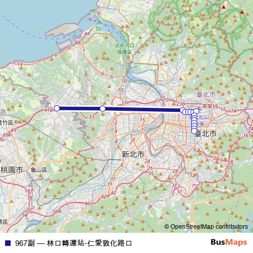 967副 bus Line Map