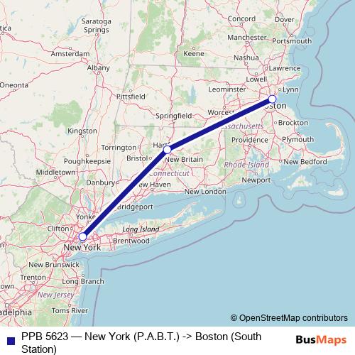 PPB 5623 bus Line Map