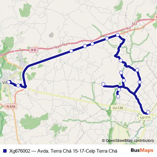 Xg676002 bus Line Map