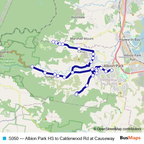 S050 bus Line Map