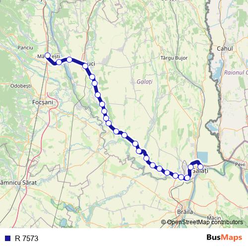 R 7573 rail Line Map