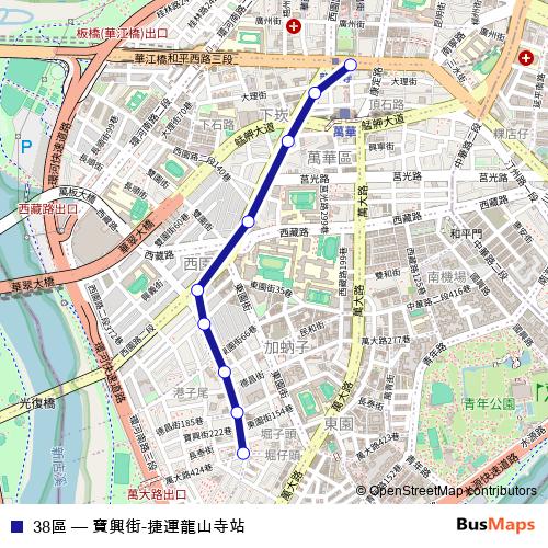 38區 bus Line Map