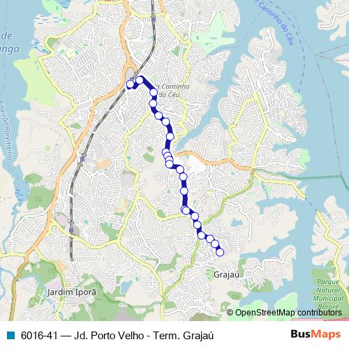6016-41 bus Line Map
