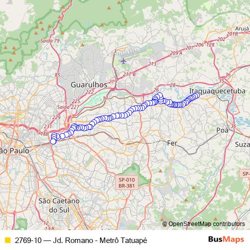 2769-10 bus Line Map