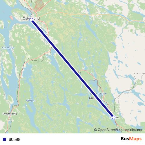 60598 bus Line Map