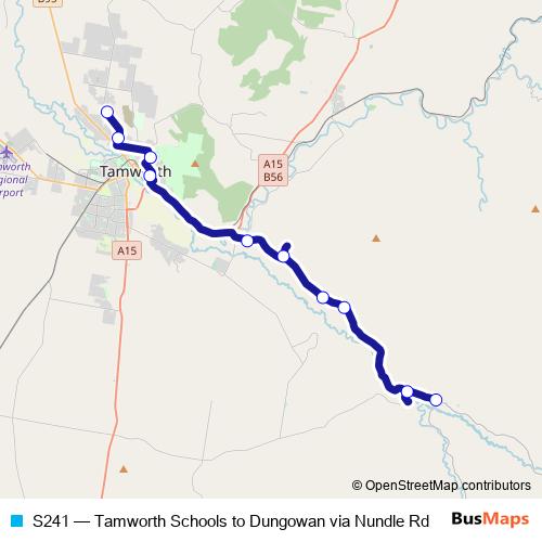 S241 bus Line Map