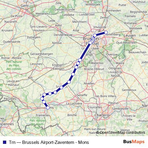 Trn rail Line Map