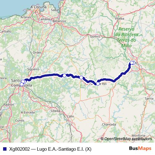 Xg802002 bus Line Map