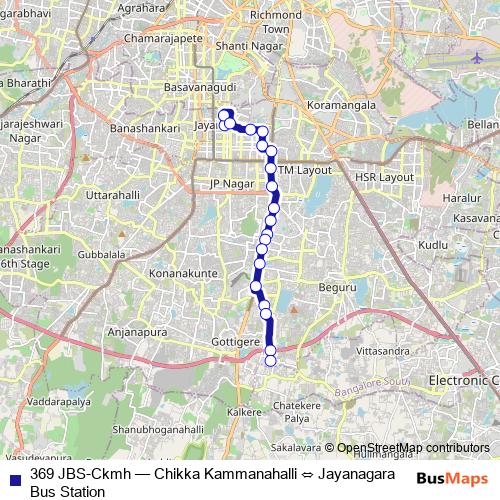369 JBS-Ckmh bus Line Map