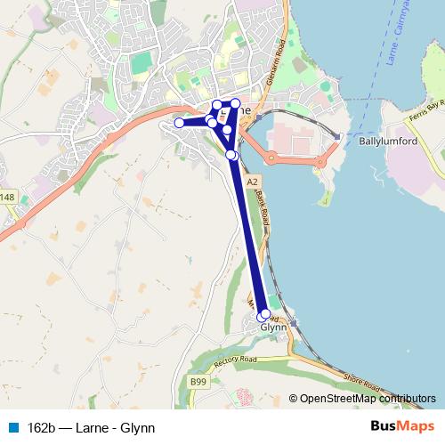 162b bus Line Map