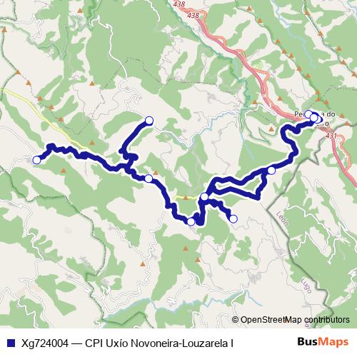 Xg724004 bus Line Map
