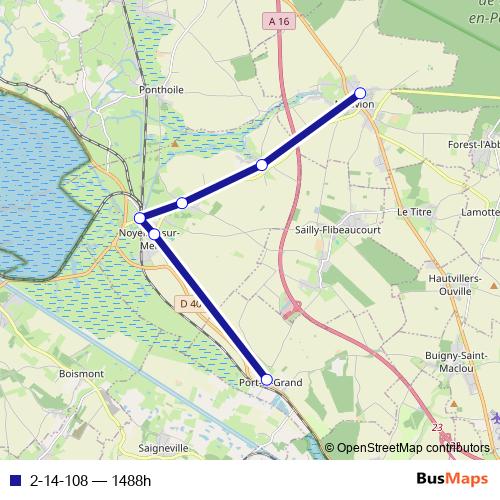 2-14-108 bus Line Map