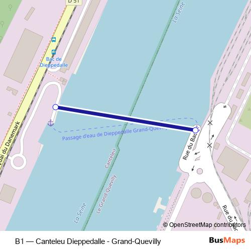 B1 ferry Line Map