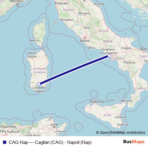 CAG-Nap air Line Map