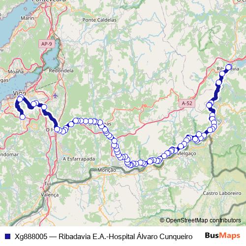 Xg888005 bus Line Map