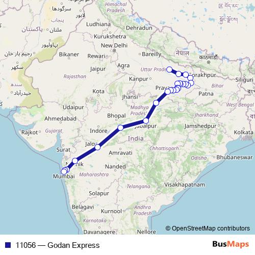 11056 rail Line Map